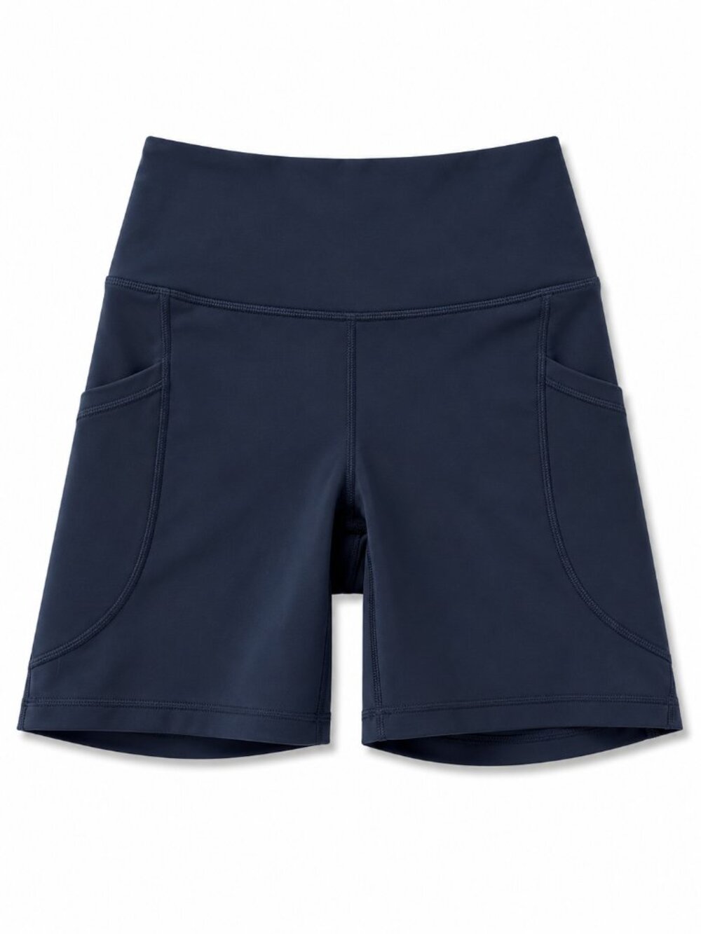 Old Navy Navy High Waisted Bike Shorts Pockets Active Workout Yoga Running Small
